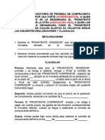 MODELO de Contrato de Promesa de Compraventa