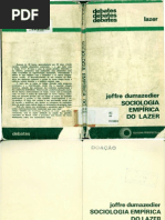 Joffre Dumazedier  Sociologia Empírica do Lazer