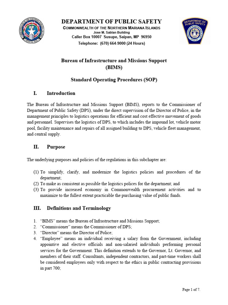 Bims Sop 2023 | PDF | Procurement | Business