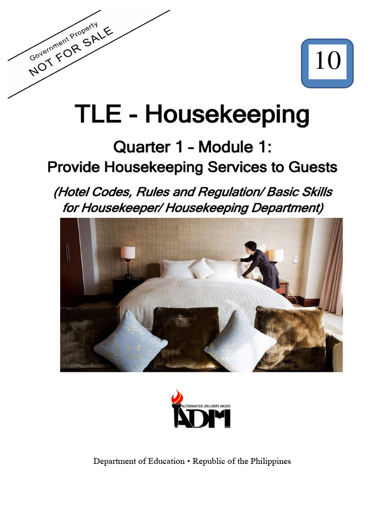 TLE10 - Q1 - M1 - Adora, Q. - Tabuk CNHS - Provide Housekeeping ...