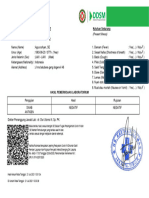 Health Certificate (Present Illness) : Surat Keterangan Sehat Keluhan Sekarang