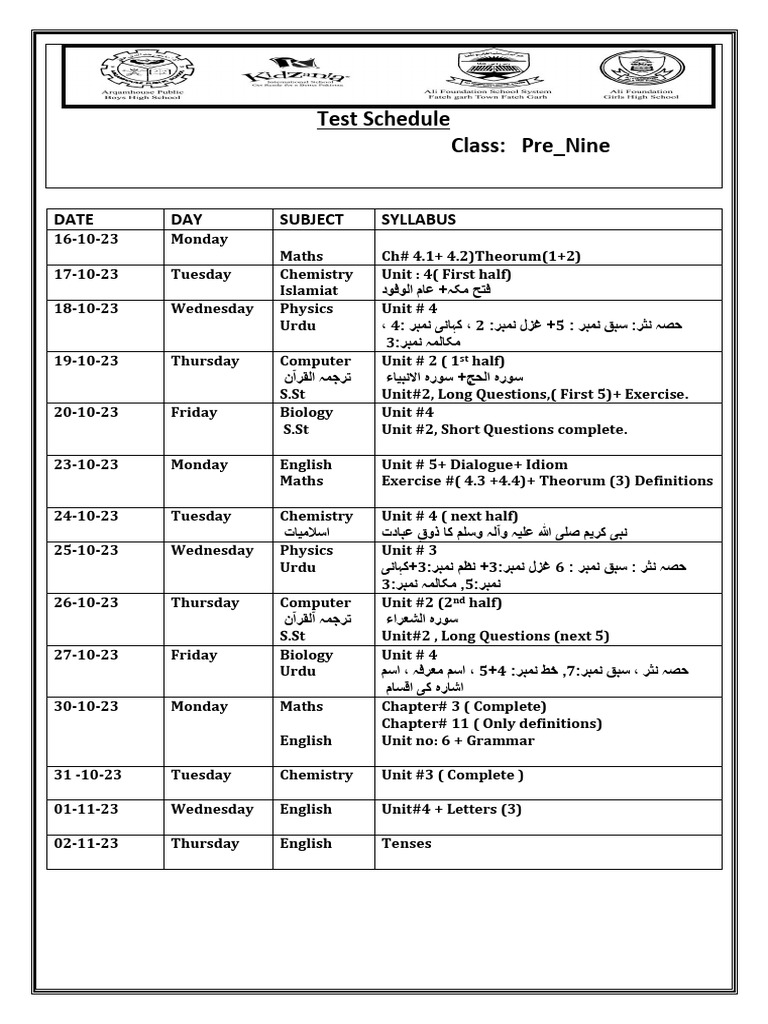 monthly-test-schedule-pre-nine-pdf