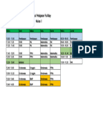 Jadwal Kelas 2B