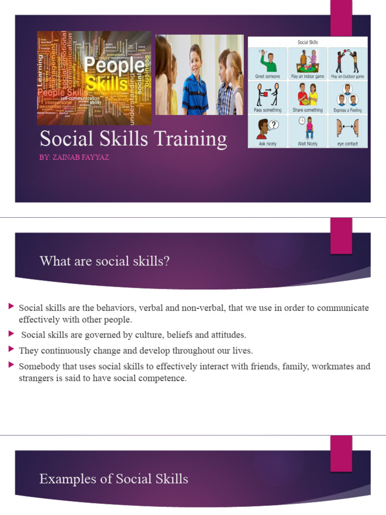 Social Skills Training Overview and Techniques | PDF | Social Skills ...
