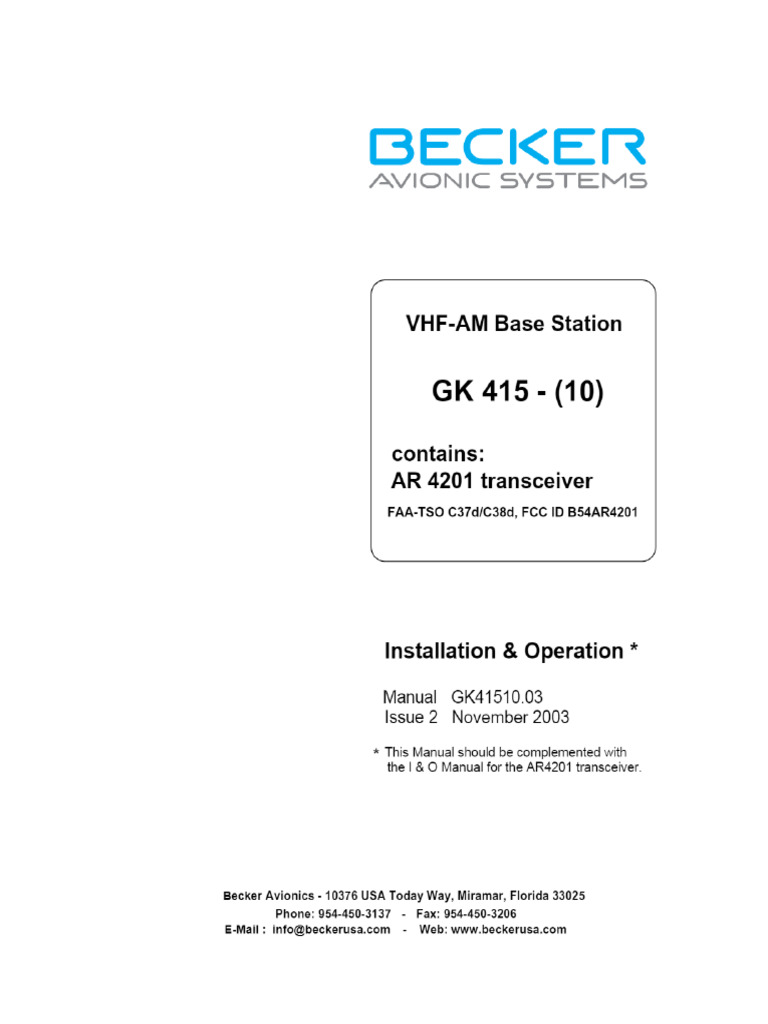 GK 415 - Manualzz | PDF