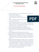 Tarea de Química Primera Unidad