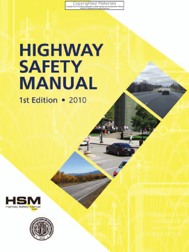 AASHTO Highway Safety Manual 1E 2010 PDF