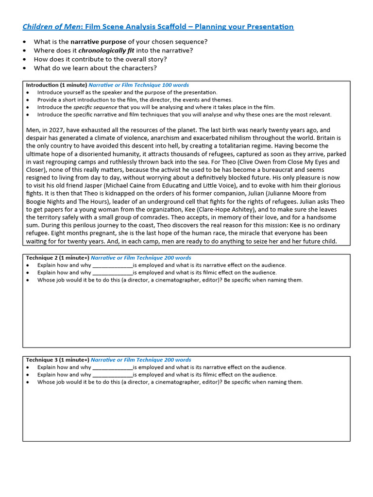 Film Scene Analysis Example