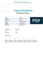 35.1 - Organic Synthesis - Multiple Choice QP