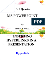 Inserting Hyperlinks in A Presentation