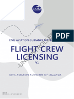 CAGM 1001 - Flight Crew Licensing (FCL) Rev01