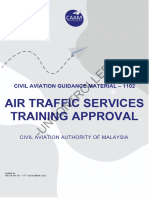 CAGM 1102 - Air Traffic Services Training Aprroval