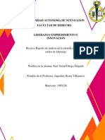 Reporte de Análisis de La Identificación de Los Estilos de Liderazgo 1.1-1