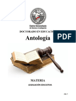 Antología Legislación Educativa