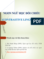 Ngôn Ngữ Học Đối Chiếu: (Contrastive Linguistics)