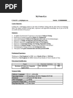 Experienced Testing Resume Model 178