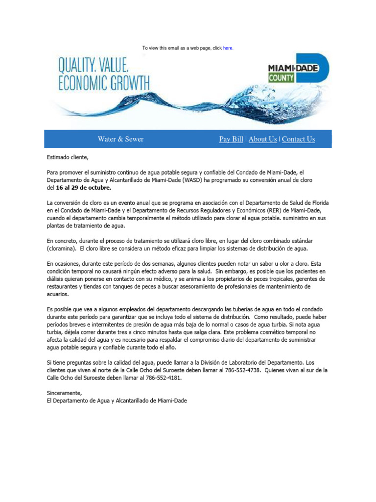 Miami Dade Water Sewer Pay Bill