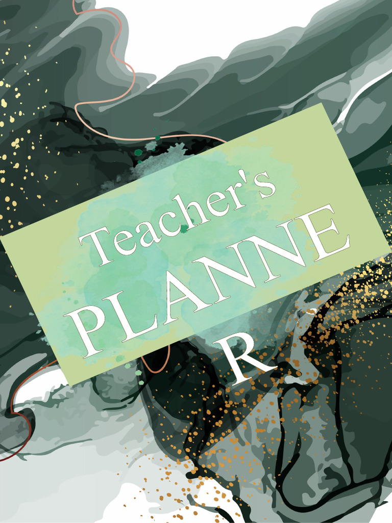 Teacher's Planner Design 2 | PDF | User (Computing)
