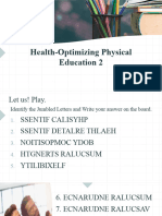 Health-Optimizing Physical Education 2 Nature of Dance (Autosaved)