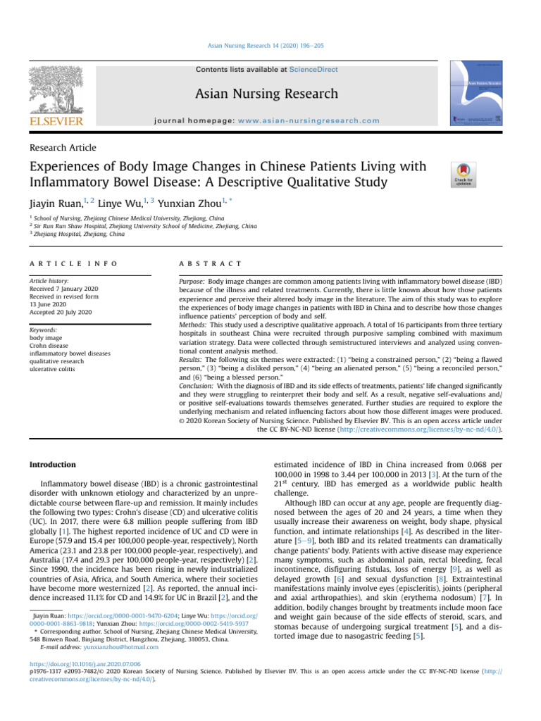 DISTORSION DE LA IMAGEN CORPORAL Y ENFERMEDAD INFLAMATORIA INTESTINAL PDF