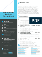 CV M Faisal Ramadhan
