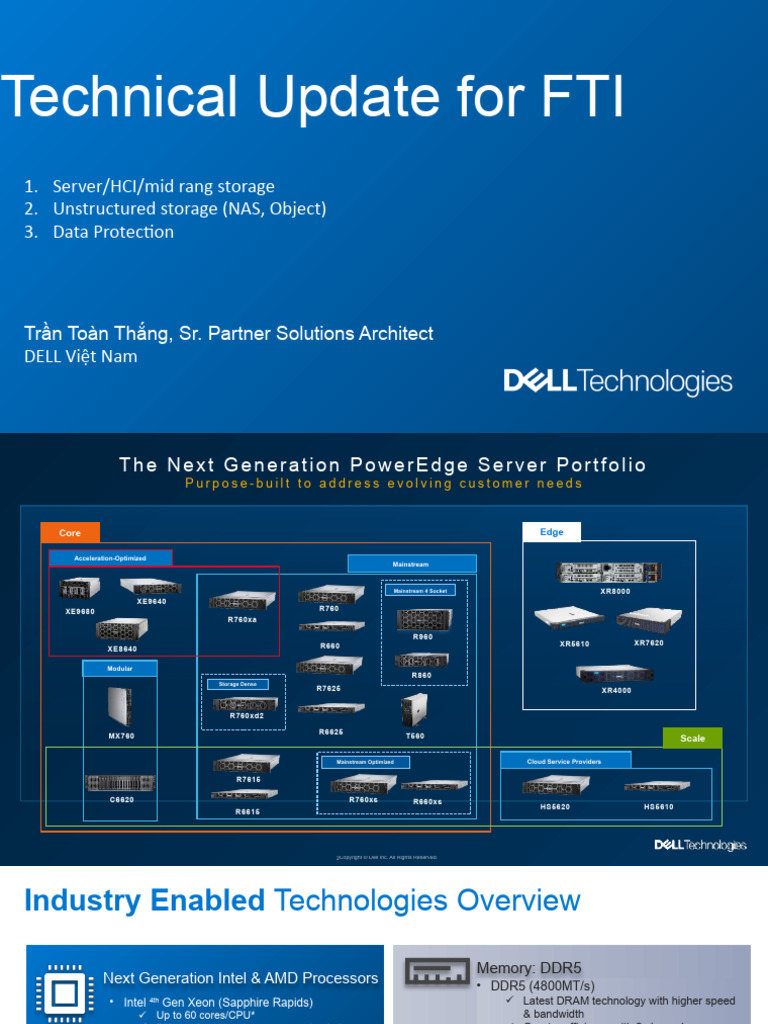 Dell Server HCI Midrange DataProtection Update 27th Sept 2023 | PDF ...