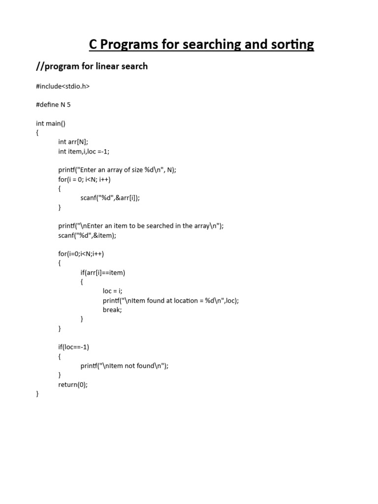 Searching and Sorting | PDF | Software Engineering | Programming Paradigms