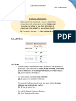 Articcoli Determinativi Primo Anno