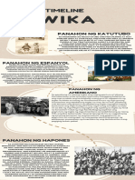 Brown and White Illustrative History Timeline Infographic