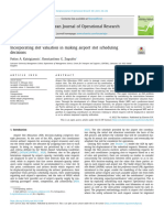 Incorporating Slot Valuation in Making Airport Slot Scheduling Decisions