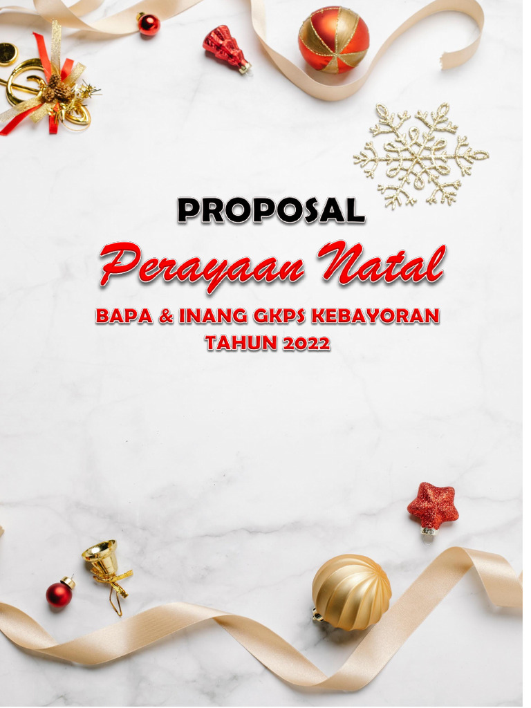Proposal Natal Gabungan GKPS Kebayoran | PDF