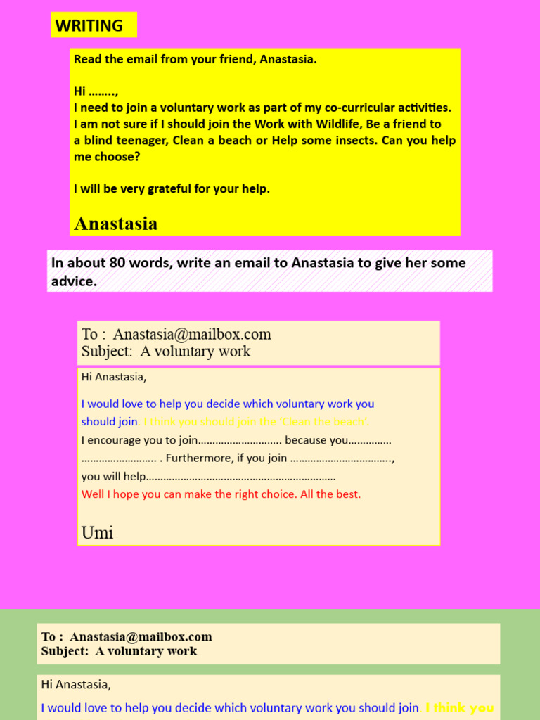 WRITING UNIT 4 FORM 1 PDF