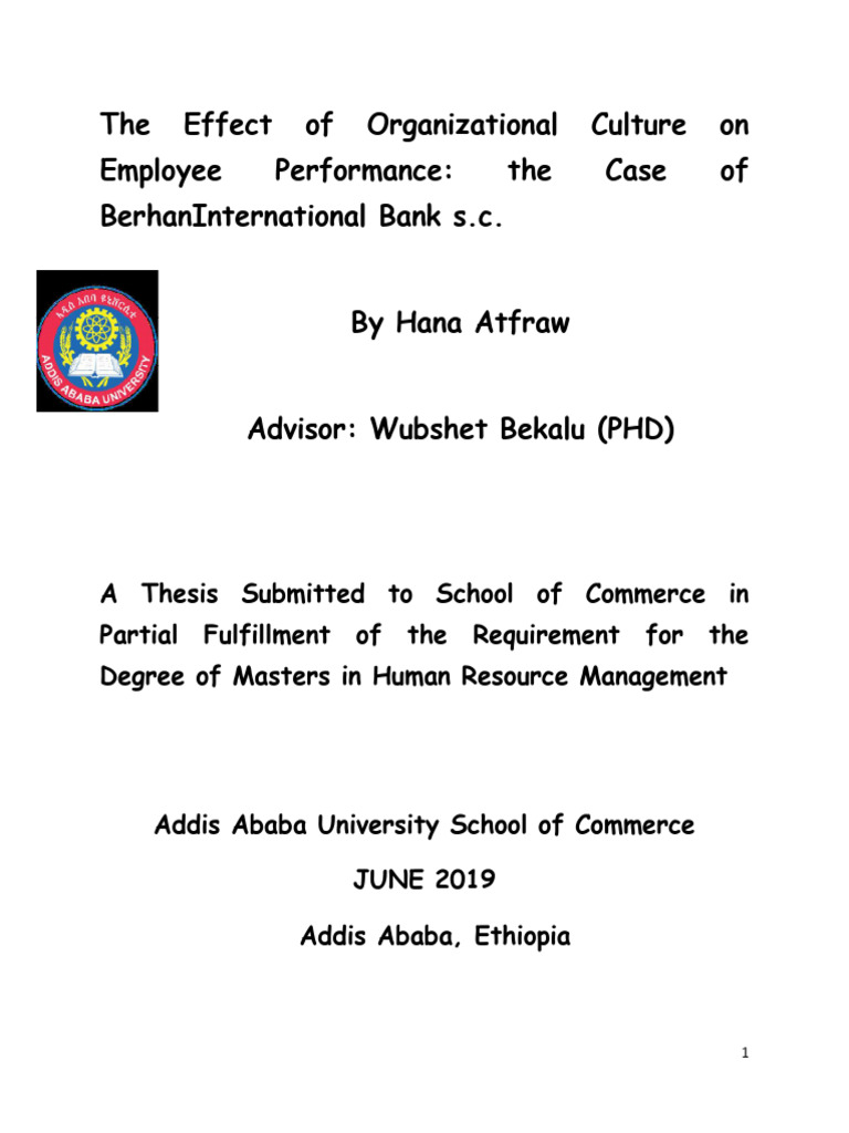 Impact of Culture on Employee Performance | PDF | Organizational ...
