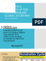Distinctive Features of The Contemporary Global Economy