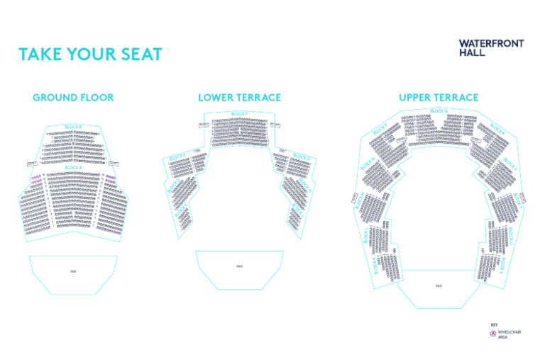 Waterfront Hall Auditorium Seating Plan All Levels | PDF | Échecs