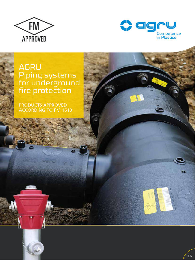 AGRU FM Approved HDPE Fire Protection | PDF | Pipe (Fluid Conveyance ...