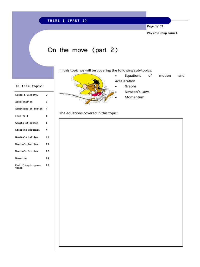 Print - Notes On The Move (Part 2) | PDF