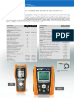 Instrument For Measuring Insulation and Continuity of Protective Conductors