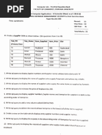 Rdbms - Practical Questions