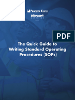 Princeton Center Guide To Writing Standard Operating Procedures