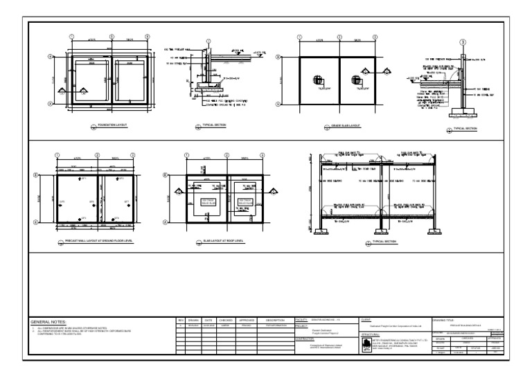 Precast Building Details Sheet 1 PDF Building Building Materials