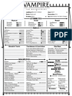 Ditya V5 Character Sheet Example