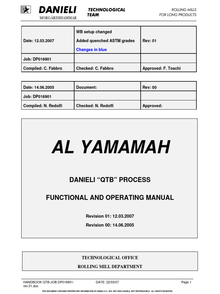 QTB Process Handbook for Rolling Mills | PDF | Building Materials ...