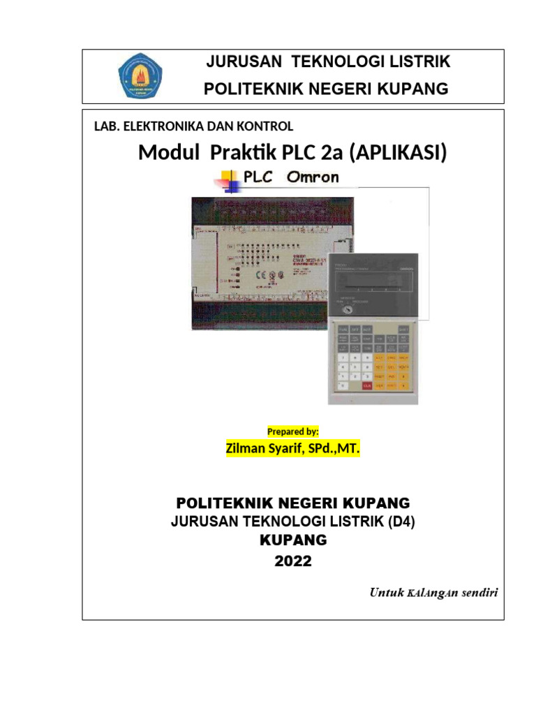 Modul Praktik PLC 2a di Politeknik Kupang | PDF | Komputer | Teknologi ...