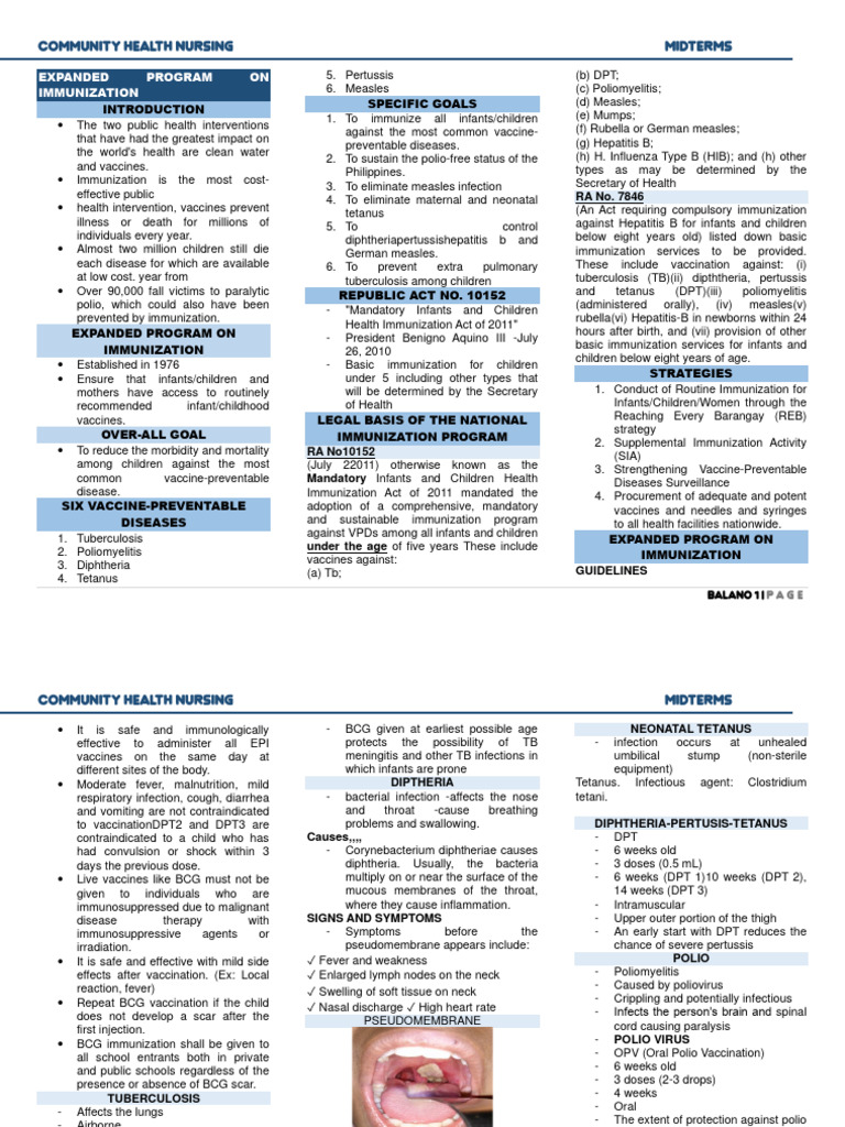 Expanded Immunization Program Overview | PDF | Vaccines | Vaccination