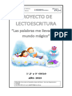 Proyecto de Lectoescritura - 1°,2° y 3° Ciclo - 2023 - SAPT - AREA 06-06