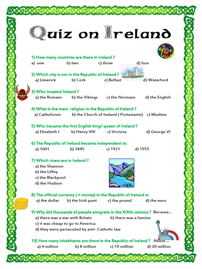 Irish Quiz | PDF | History