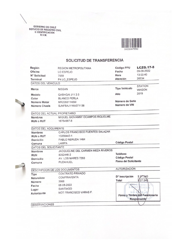 Gobierno De Chile Pdf