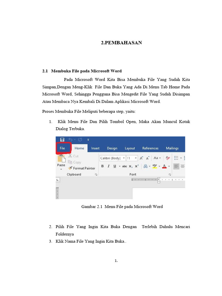 Cara Mengelola File di Microsoft Word | PDF