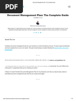 Document Management Plan - The Complete Guide